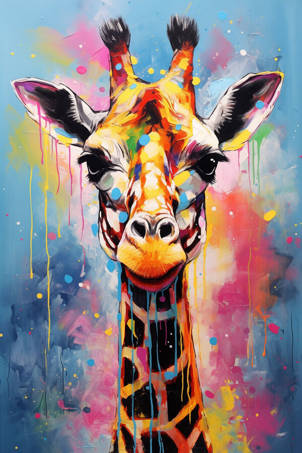 Painting of a giraffe