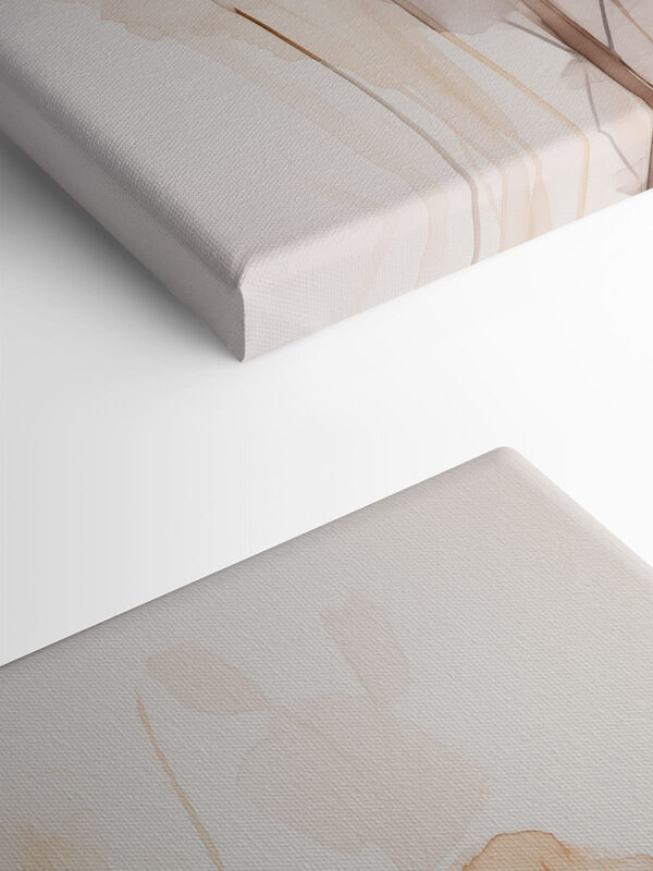 Delicate blooms in soft, warm tones