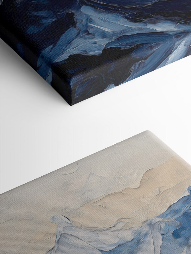 Painting of waves and clouds Painting of waves and clouds
