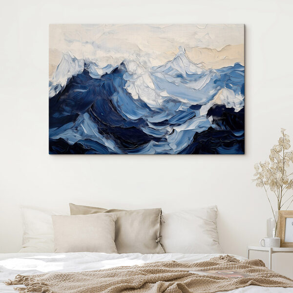 Painting of waves and clouds Painting of waves and clouds