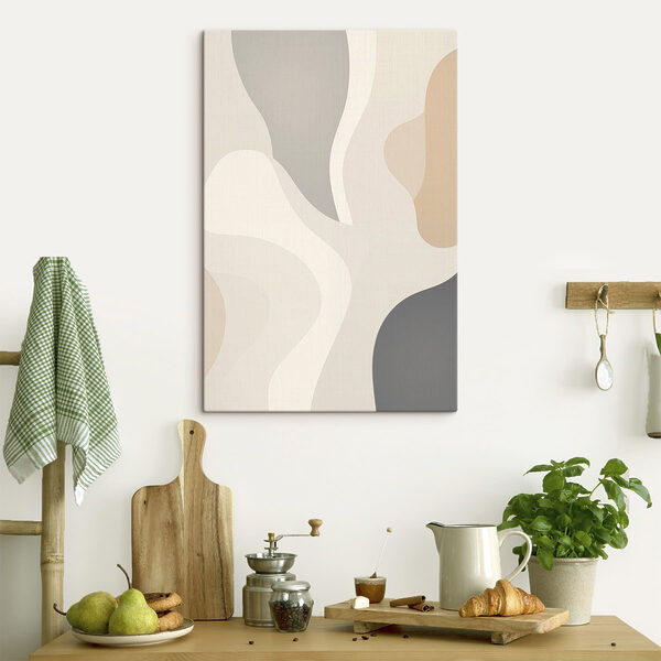 White and grey background