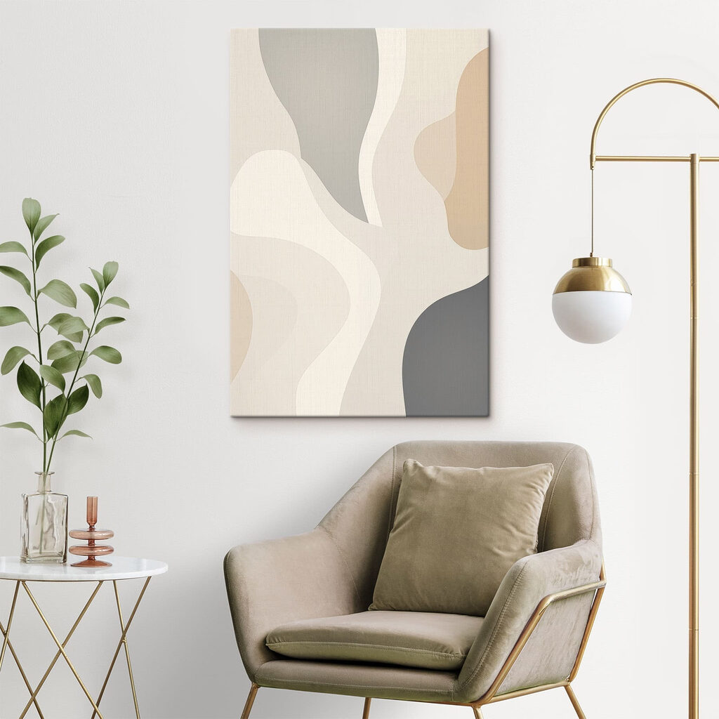 White and grey background