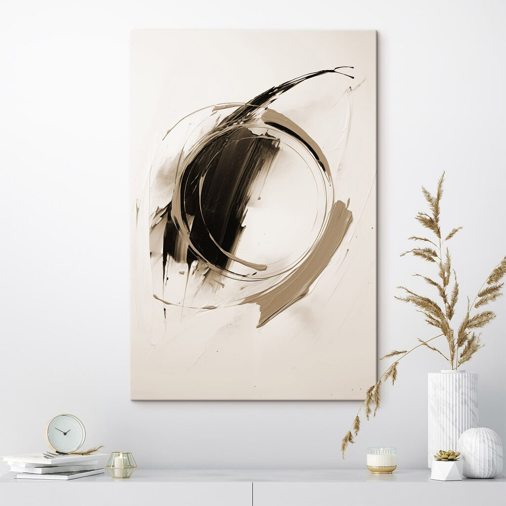 Black and white circle with a circle in the middle Black and white circle with a circle in the middle