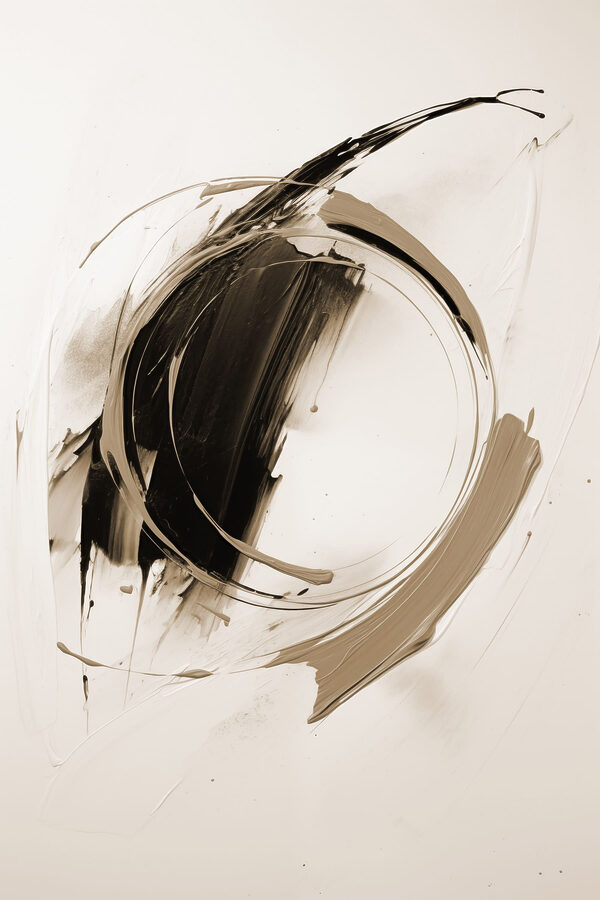 Black and white circle with a circle in the middle Black and white circle with a circle in the middle