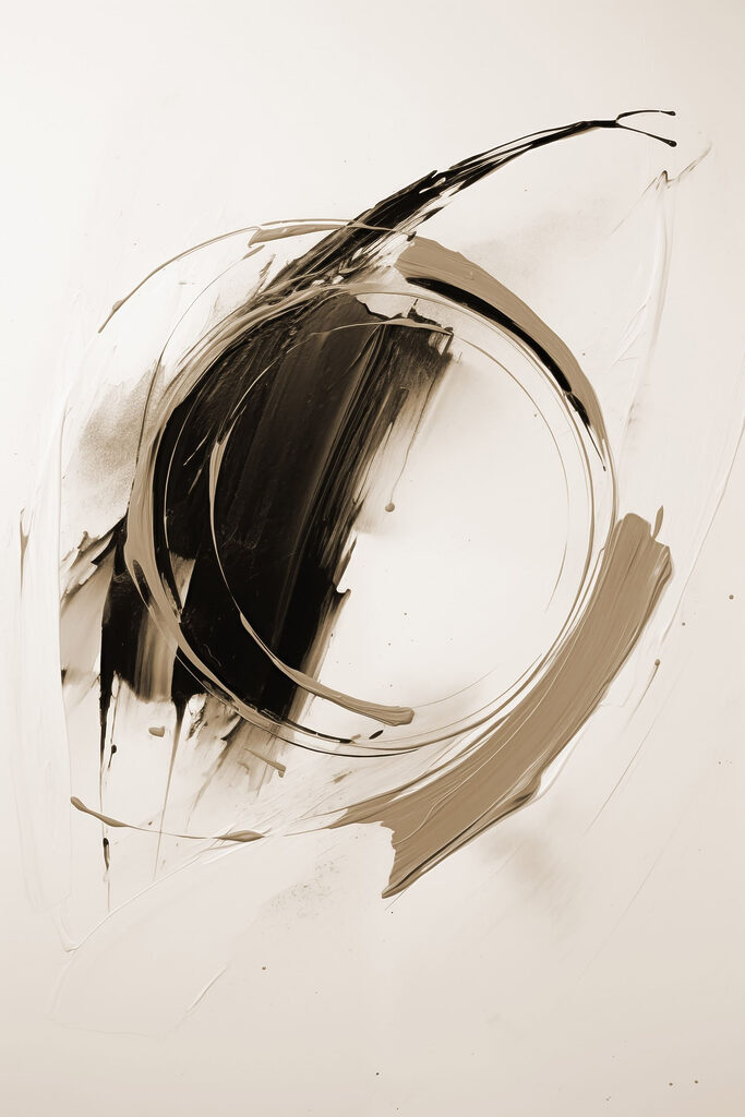 Black and white circle with a circle in the middle Black and white circle with a circle in the middle