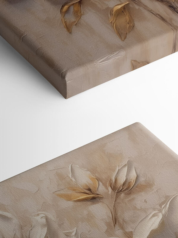 Painting of flowers on a wall Painting of flowers on a wall
