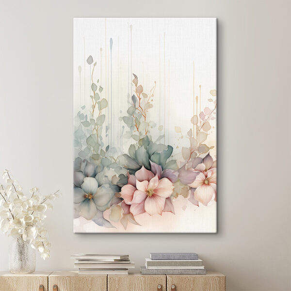Painting of flowers and leaves Painting of flowers and leaves