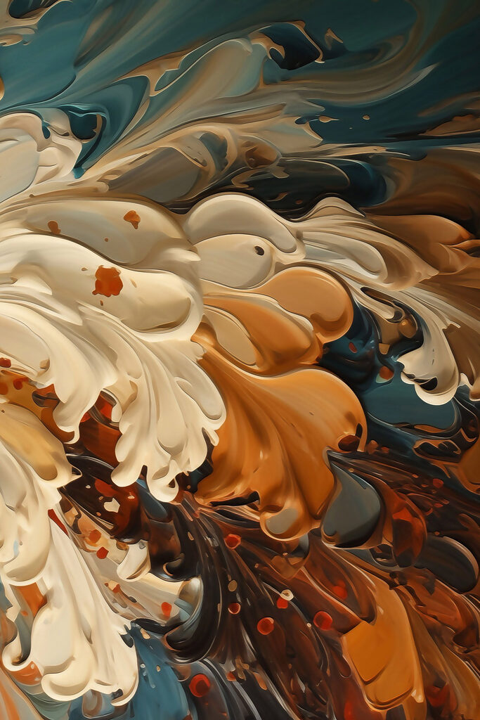 Flowing colors in harmonious patterns Flowing colors in harmonious patterns