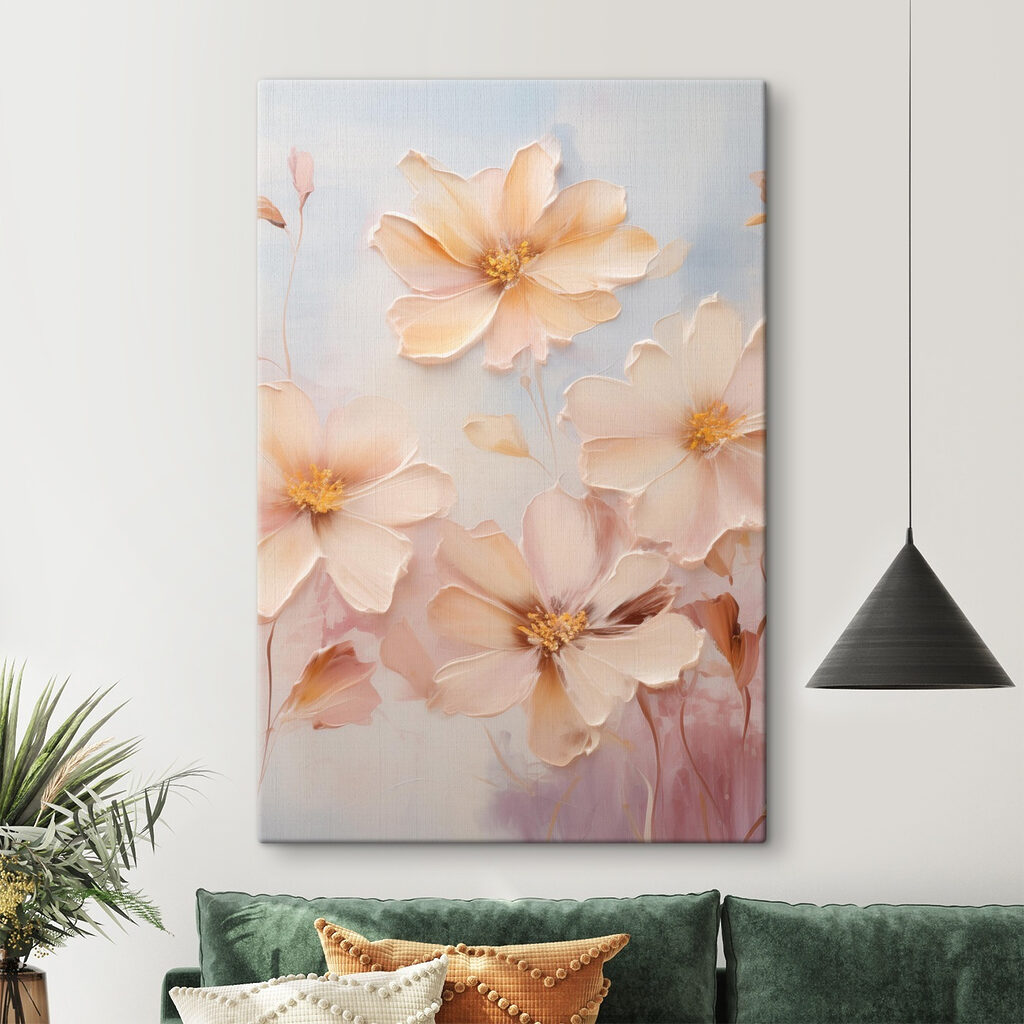 Delicate blooms in soft pastel hues Delicate blooms in soft pastel hues