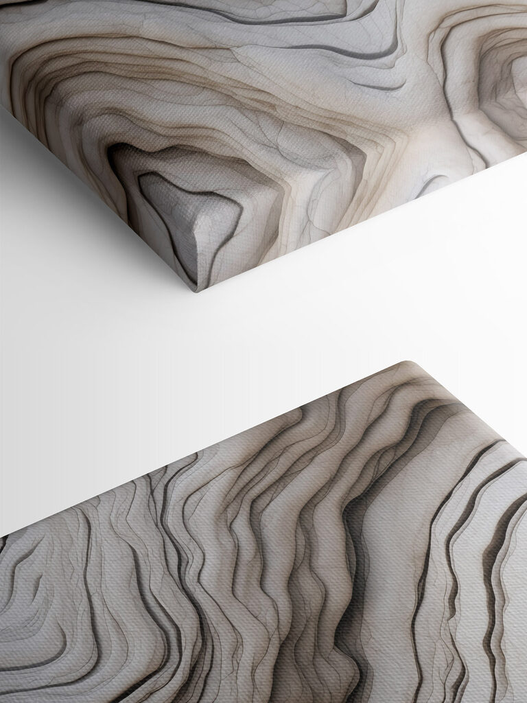 White and grey wavy surface White and grey wavy surface