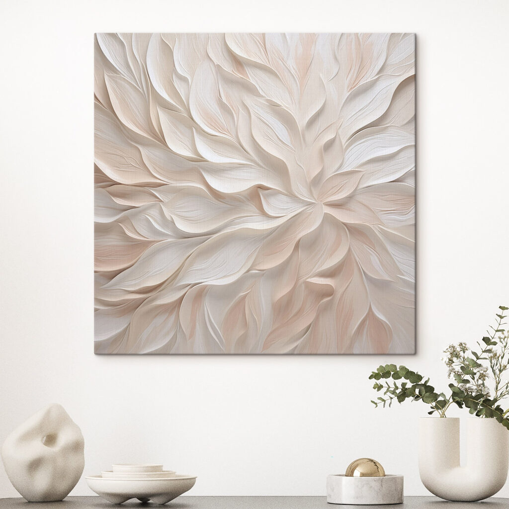 White and pink leafy pattern White and pink leafy pattern