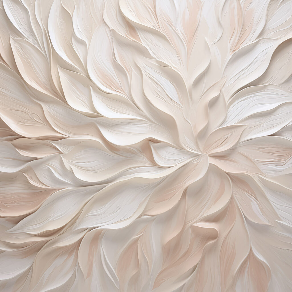 White and pink leafy pattern White and pink leafy pattern
