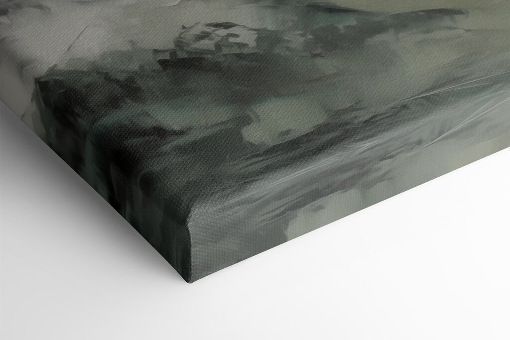 Painting of a mountain range
