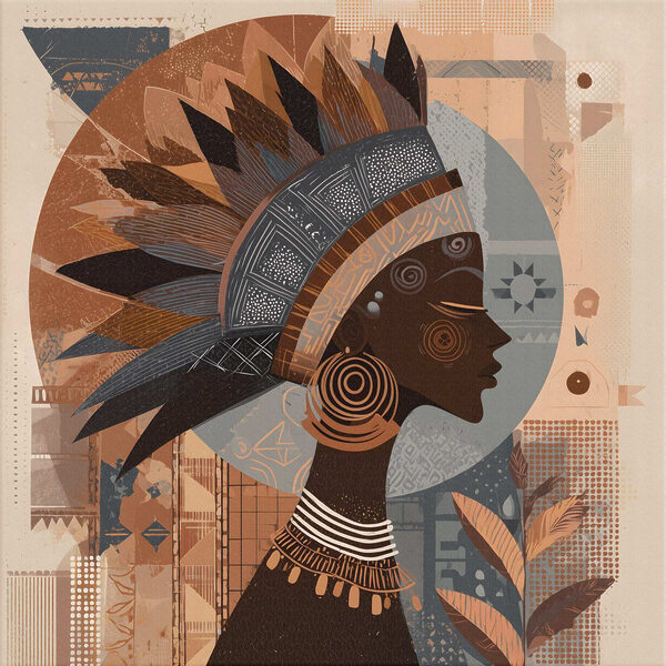 Woman in a headdress Woman in a headdress