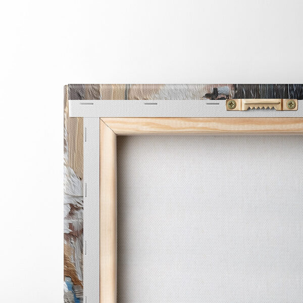 Abstract layers in soft earth tones