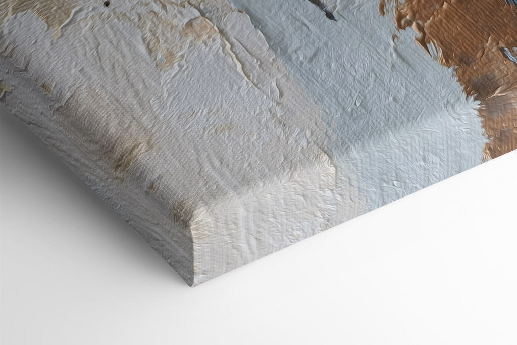 Abstract layers in soft earth tones