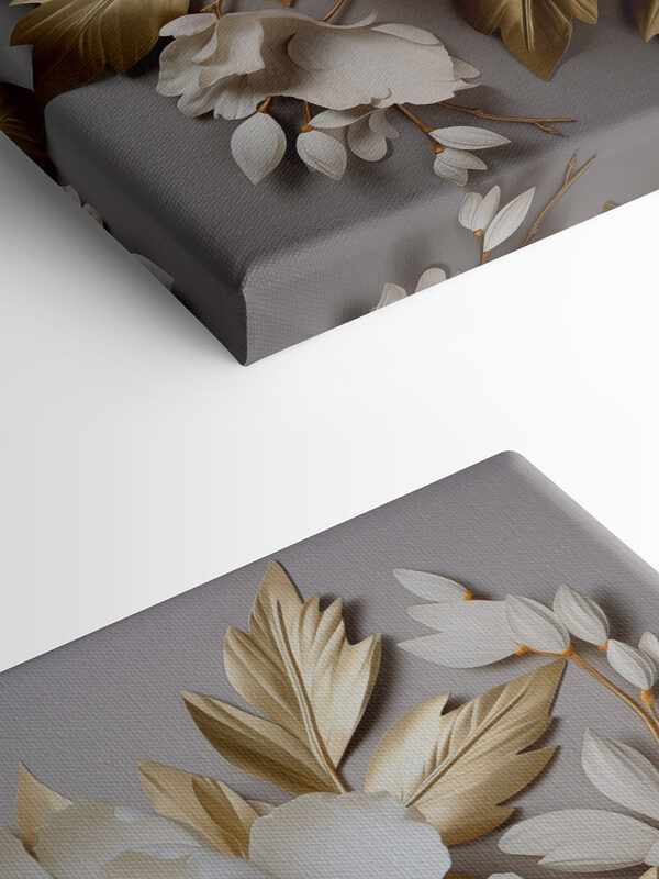 Elegant floral arrangement with lush leaves