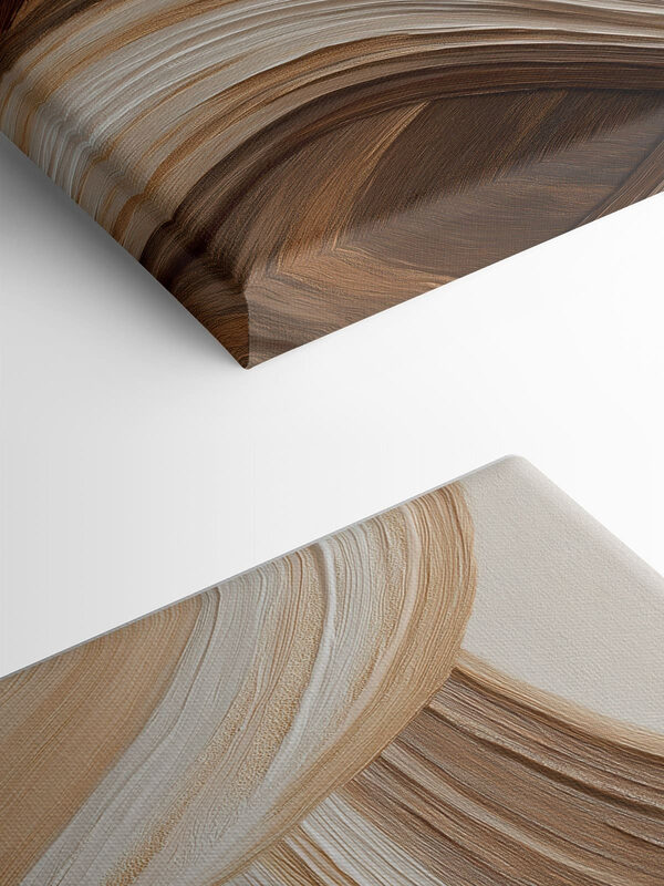 Fluid strokes in earthy tones Fluid strokes in earthy tones