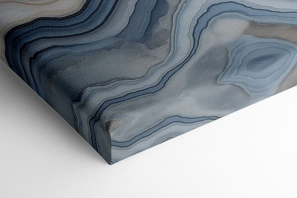 Fluid waves of cool colors