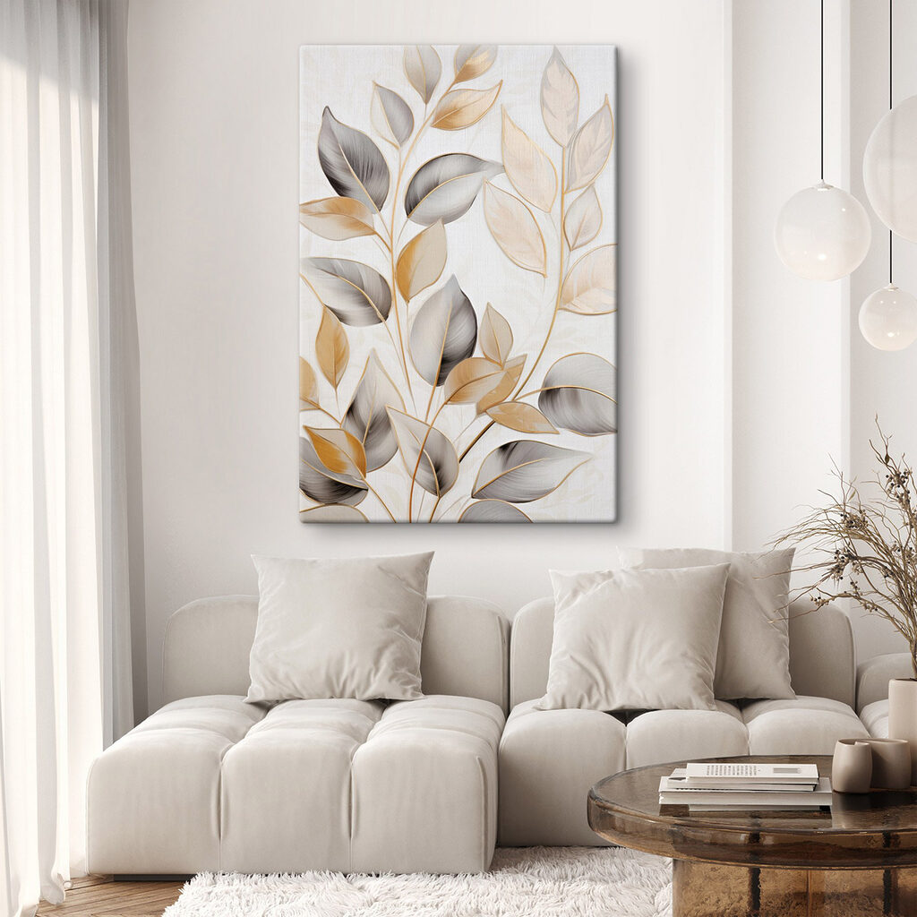 Nature-inspired design with delicate leaves