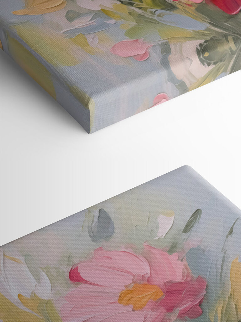 Painting of flowers in a vase Painting of flowers in a vase