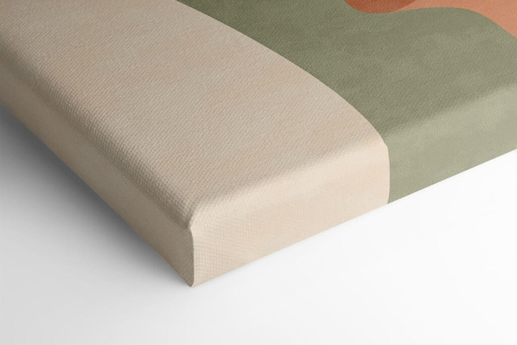 Abstract profile in soft colors