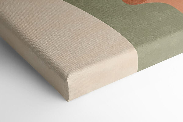 Abstract profile in soft colors