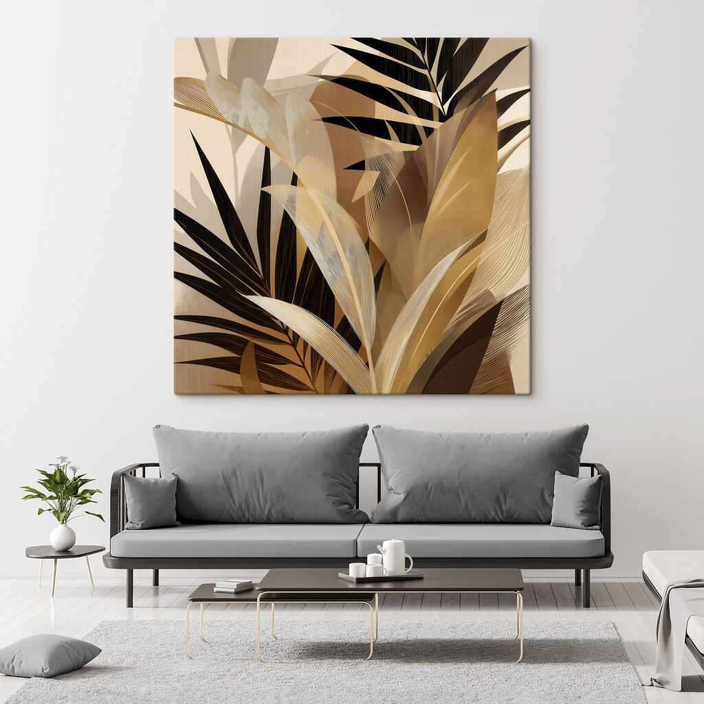 Elegant leaves in warm tones Elegant leaves in warm tones