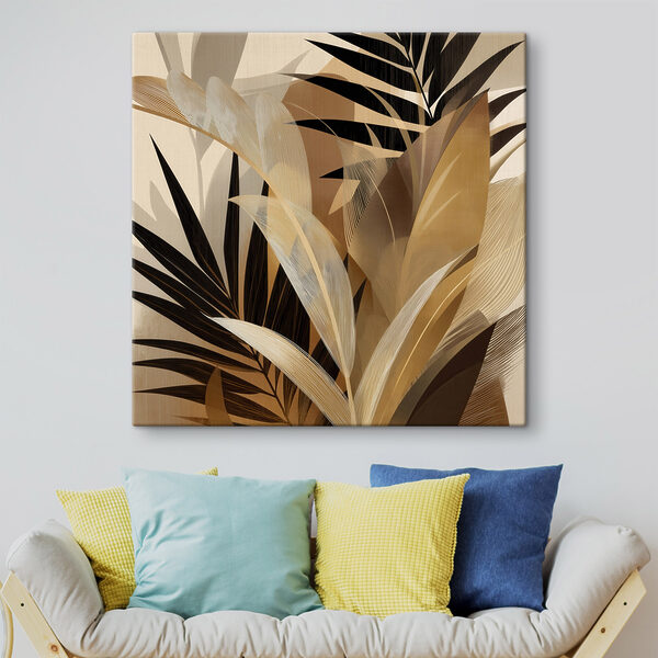Elegant leaves in warm tones Elegant leaves in warm tones