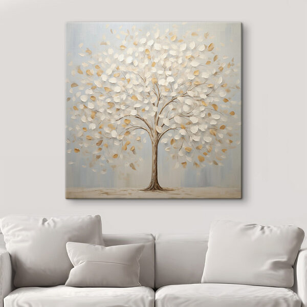 Painting of a tree with leaves