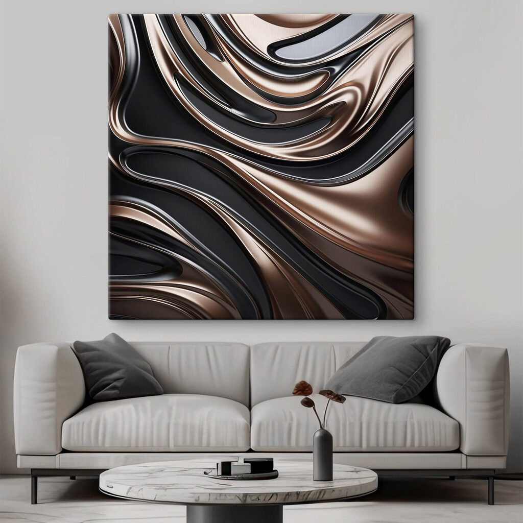 Flowing lines in contrasting tones Flowing lines in contrasting tones