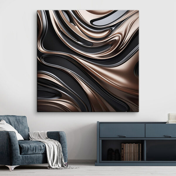 Flowing lines in contrasting tones Flowing lines in contrasting tones