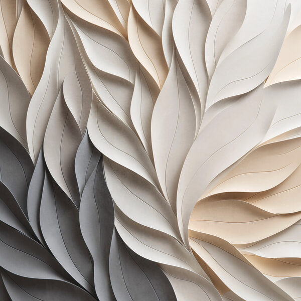 Flowing forms in soft hues Flowing forms in soft hues
