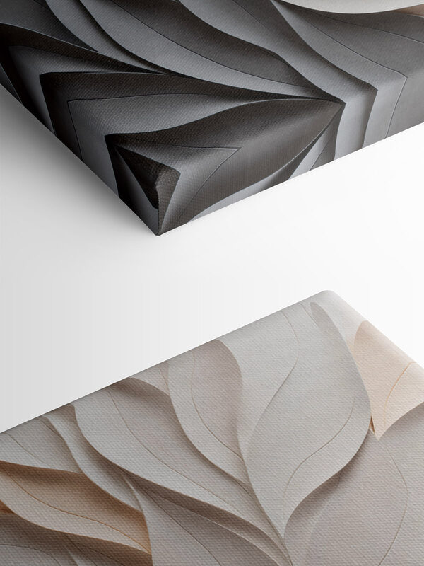 Flowing forms in soft hues Flowing forms in soft hues