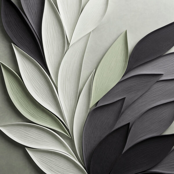 Elegant arrangement of leaf designs Elegant arrangement of leaf designs
