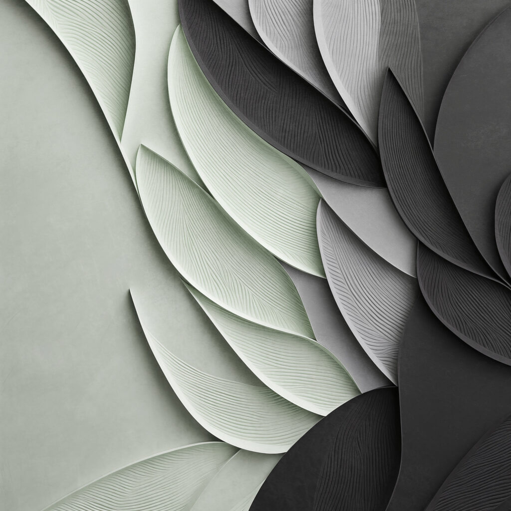 Soft layers in calming hues Soft layers in calming hues