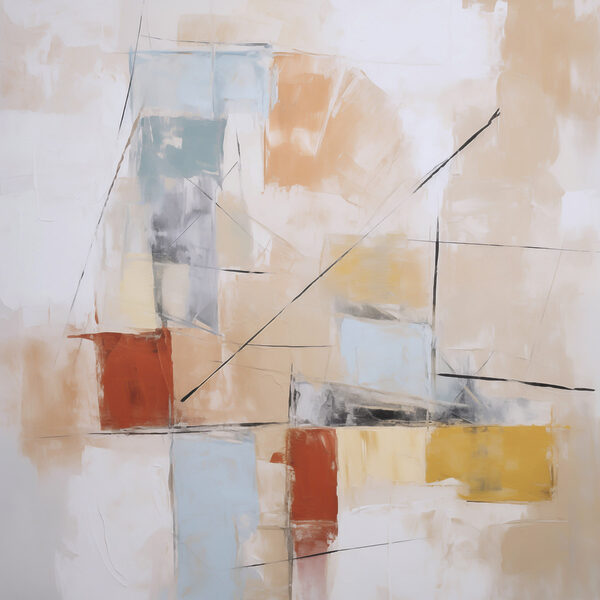 Painting of a colorful art piece