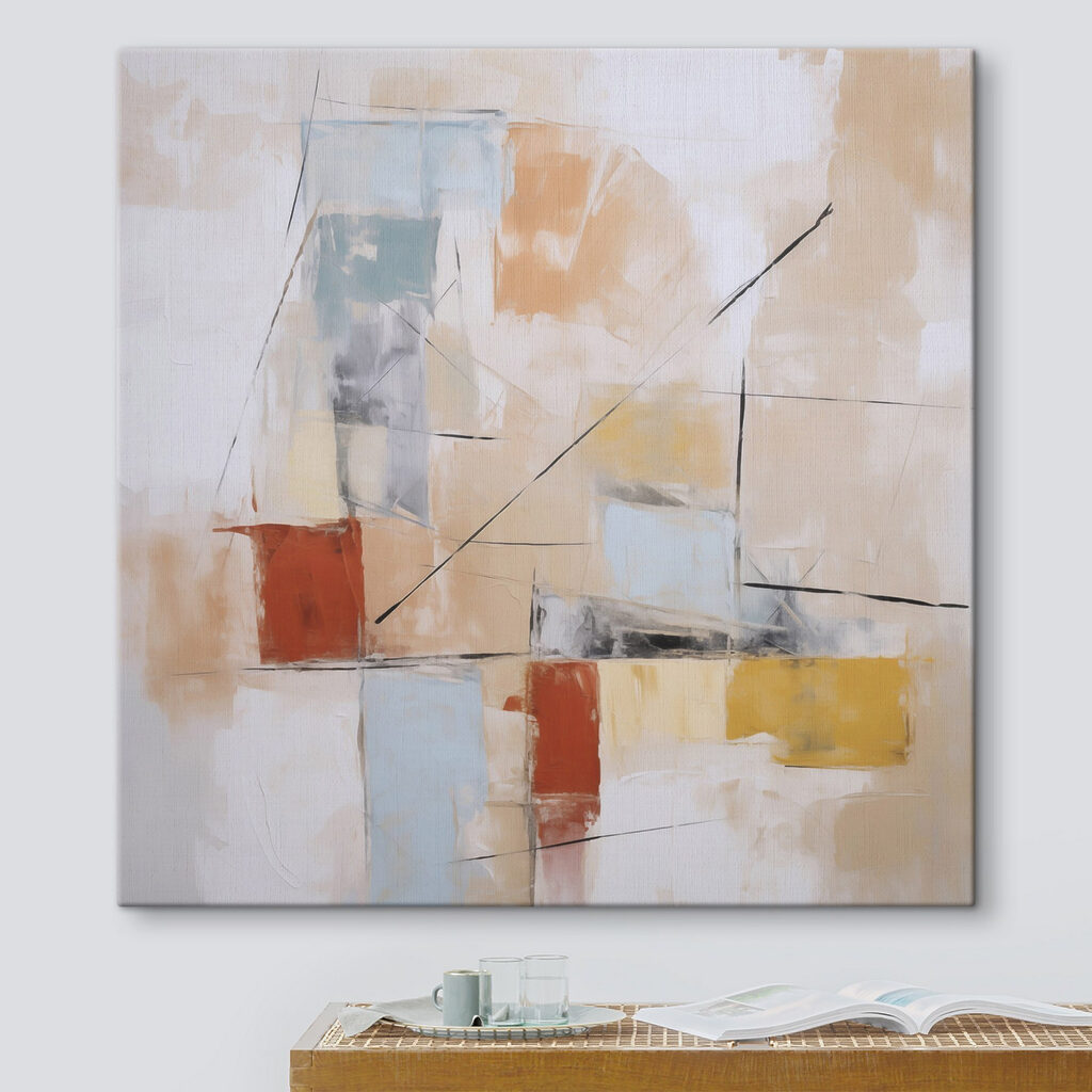 Painting of a colorful art piece
