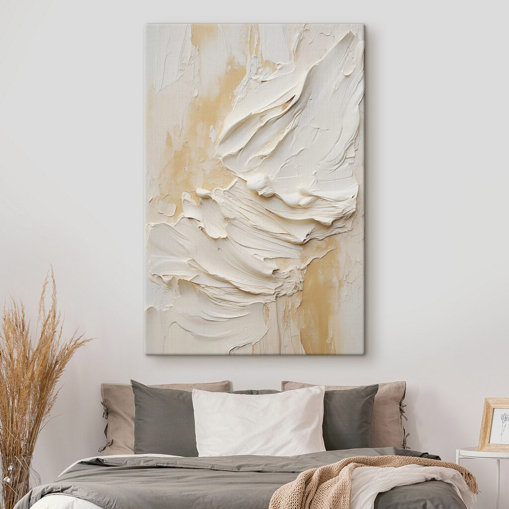 White paint on a wall