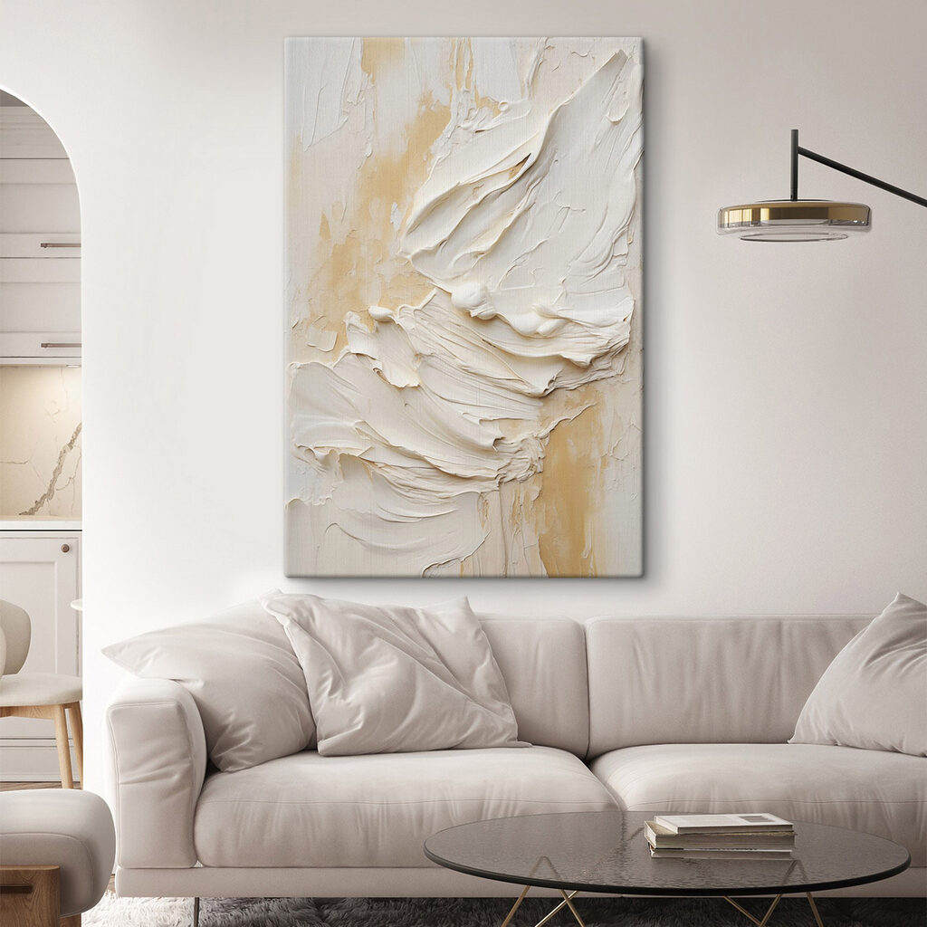 White paint on a wall