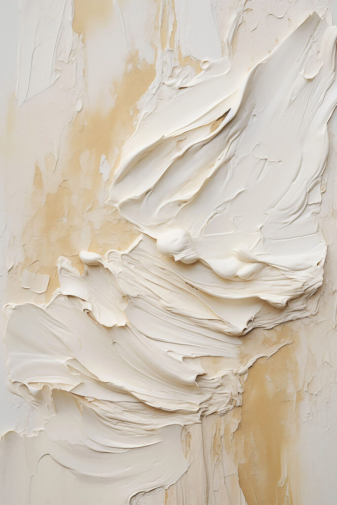 White paint on a wall