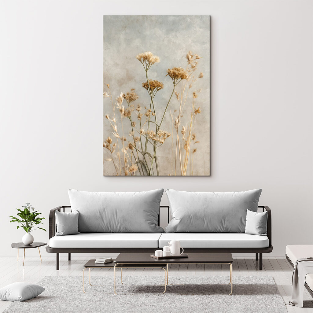 Dried blooms against a soft backdrop