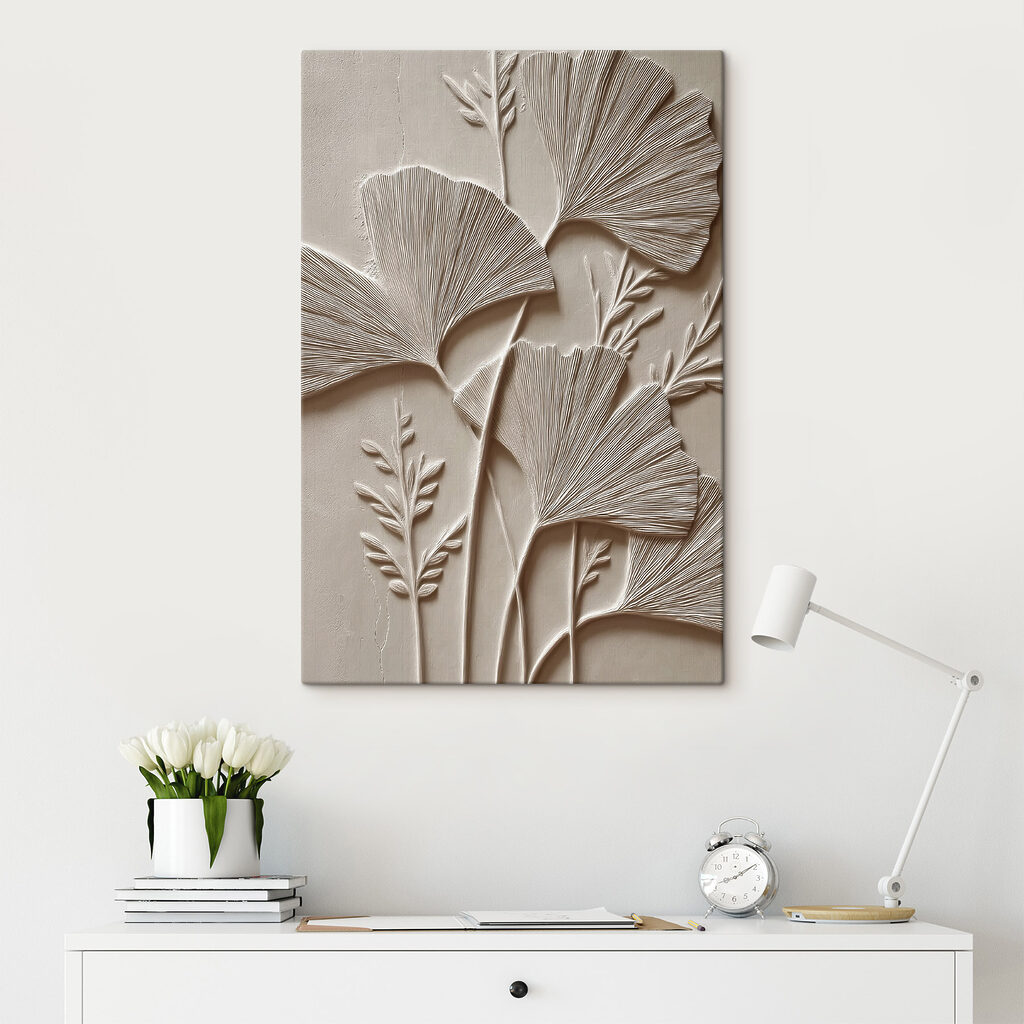 Nature-inspired wall relief design Nature-inspired wall relief design