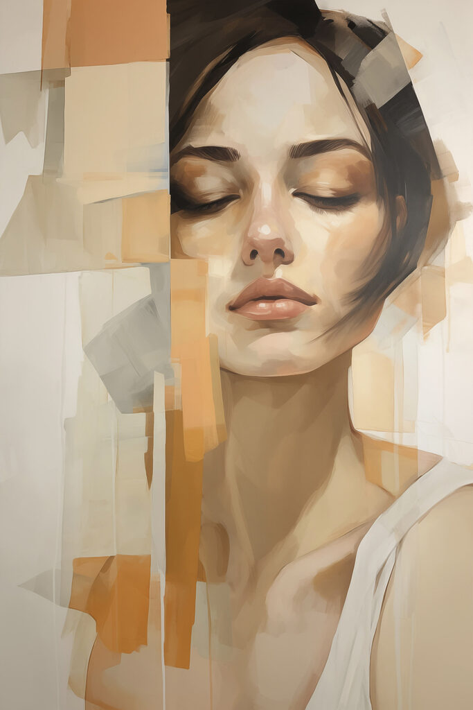 Painting of a woman Painting of a woman