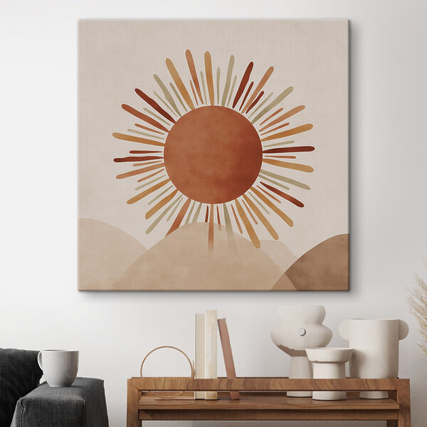 Sun with rays coming out of the top of a hill Sun with rays coming out of the top of a hill