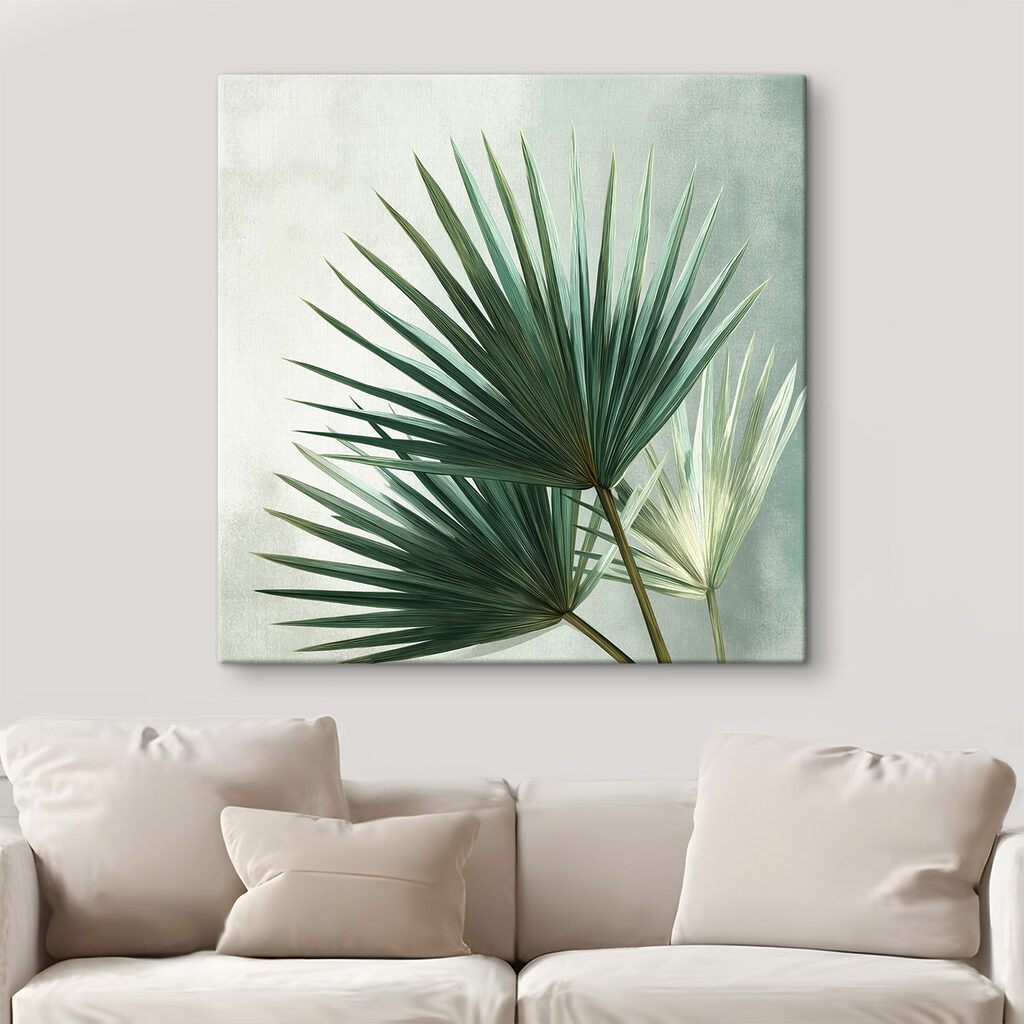 Nature's intricate green foliage design