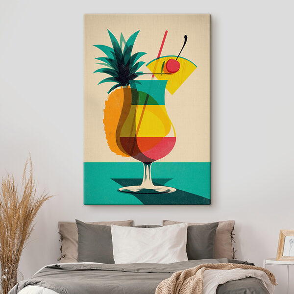 Wandbilder Bunter Cocktail mit einer Ananas und einem Strohhalm (Artikelnummer: s48470) Wandbilder Wandbilder Bunter Cocktail mit einer Ananas und einem Strohhalm (Artikelnummer: s48470)