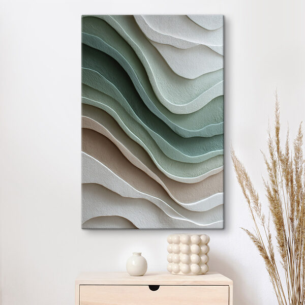 Waves of soft, natural tones