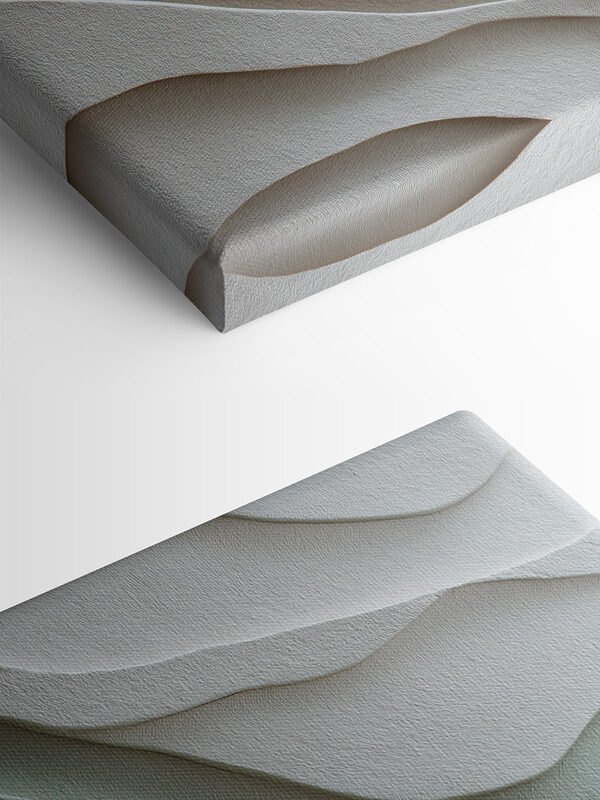 Waves of soft, natural tones