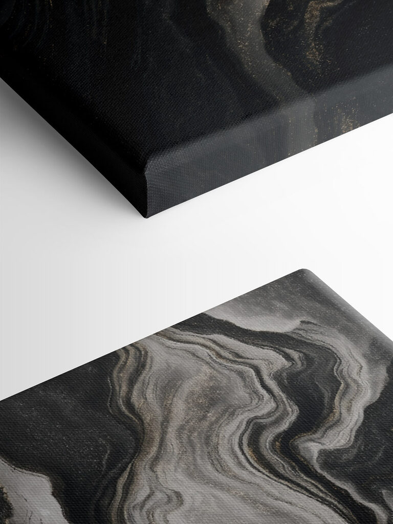 Black and white marbled surface Black and white marbled surface